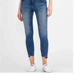 DL1961 Florence Crop Mid Rise Skinny in Kody, Size 26
